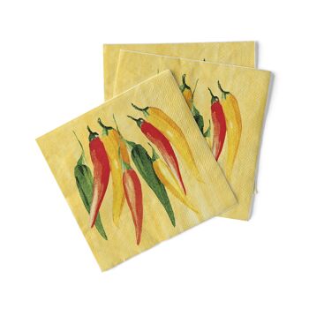 Serviette en tissu Chili 33 x 33 cm, 20 pièces 2