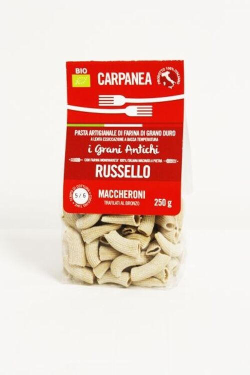 Maccheroni di Farina Integrale Russello 250g