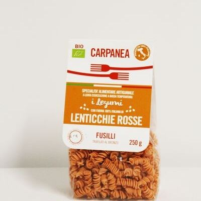 Fusilli di Farina di Lenticchie Rosse 250g