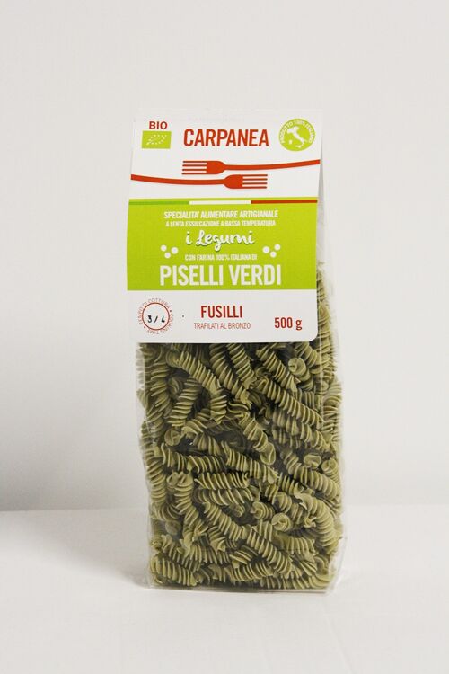 Fusilli di Farina di Piselli Verdi 500g