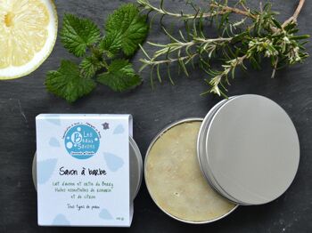 Savon à barbe bio - Romarin et citron