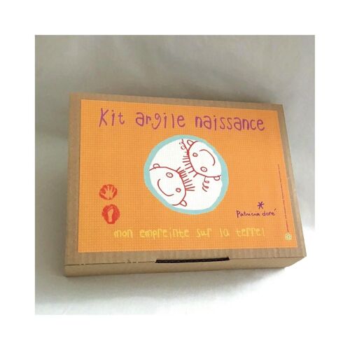 KIT EMPREINTE À RÉALISER DANS L’ARGILE : NAISSANCE ORANGE