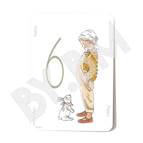 Carte étape "happy 6"