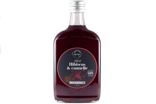 Sirop artisanal hibiscus & cannelle 375ml