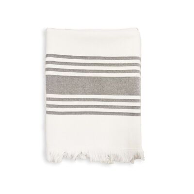 Cotton towel lined Karabuk Gray sponge 90x160 cm