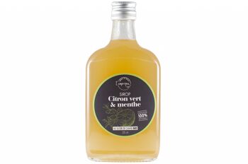 Sirop artisanal citron vert & menthe fraîche 375ml 1