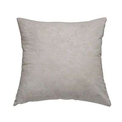 Chenille Fabric Soft Crushed Ivory Cream Plain Cushions Piped Finish Handmade To Order