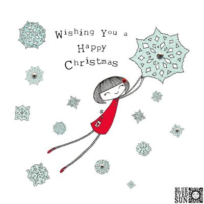 Wishing You a Happy Christmas - Doodle Girl