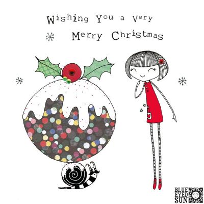 Ich wünsche Ihnen frohe Weihnachten - Doodle Girl