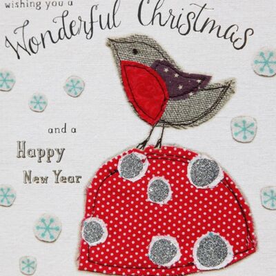 Christmas Robin & Toadstool - A Touch of Sparkle