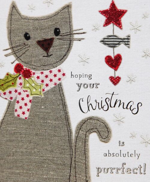 Christmas Cat - A Touch of Sparkle