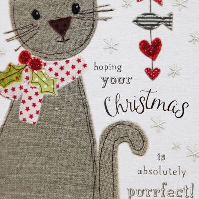 Christmas Cat - A Touch of Sparkle