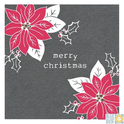 Merry Christmas Poinsettias - Fleur