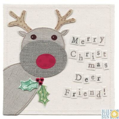 Merry Christmas Deer Friend - Vintage Too