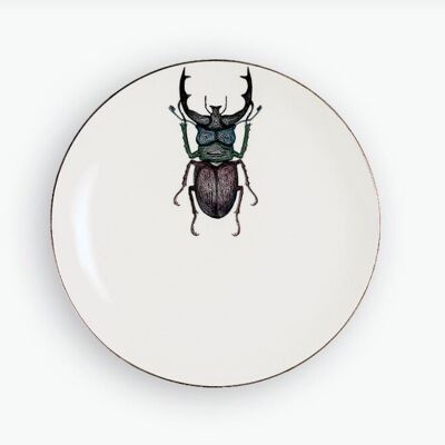 ASSIETTE PLATE DEER BEETLE