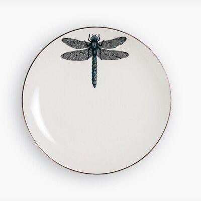 BLUE EMPEROR DRAGONFLY PLATE