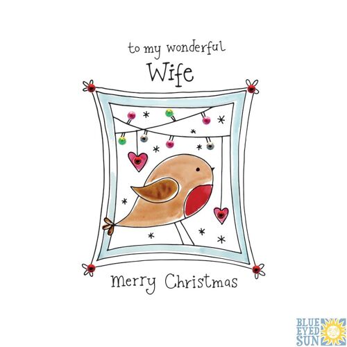 Wife Christmas Robin - Little Lights