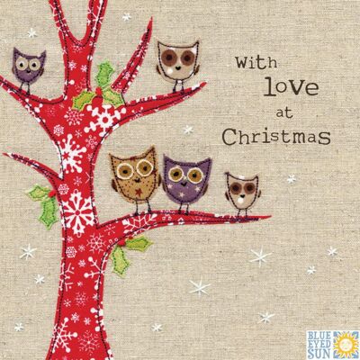 With Love at Christmas Owls - Nutmeg
