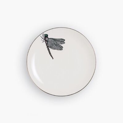 AFRICAN DRAGONFLY DESSERT PLATE