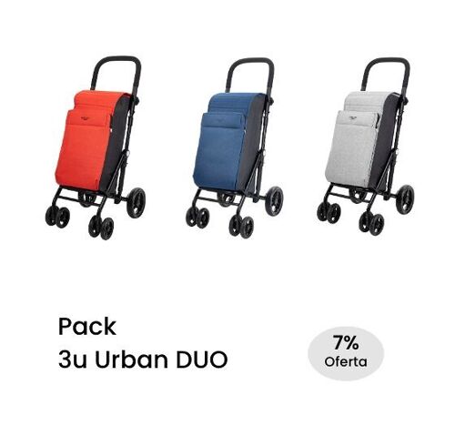 Pack 3 unidades carro de la compra URBAN DUO