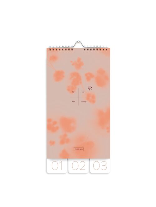 Birthday Planner, Card board - Fleur de cerisier