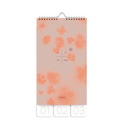 Planner compleanno, cartone - Fleur de cerisier