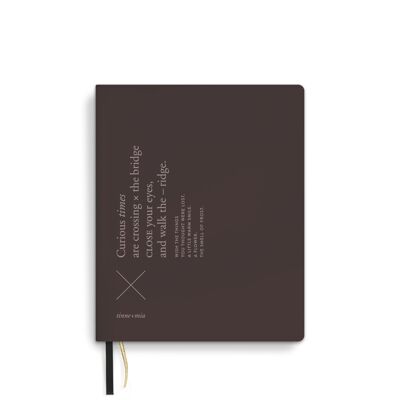Notebook A6, velvet, bullet journal, Magnet