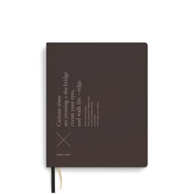 Notebook A6, velvet, bullet journal, Magnet
