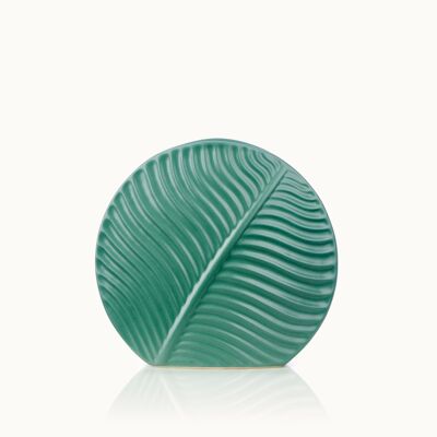 Florero Leaf verde-M