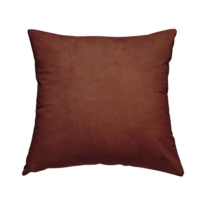 Chenille Fabric Soft Crushed Terra Burnt Orange Plain Cushions Piped Finish Handmade To Order