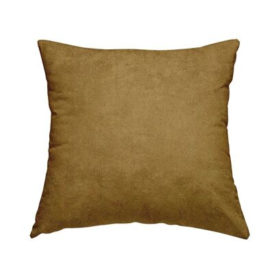 Chenille Fabric Soft Crushed Gold Beige Plain Cushions Piped Finish Handmade To Order