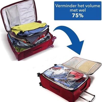 2 x Vacuum Storage Bags XL L- Vacuum Bags Travel Storage Bag - Travel bag Vaccum Storage Bag -