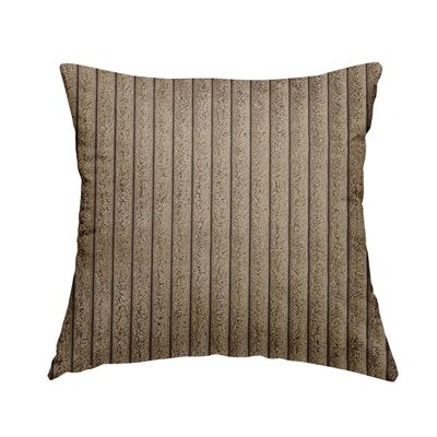 Polyester Fabric Super Jumbo Cord Brown Mocha Coffee Plain Cushions Piped Finish Handmade To Order