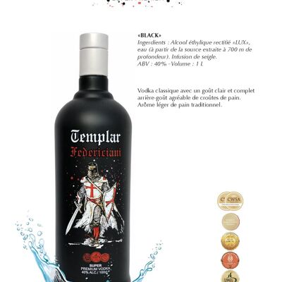 Vodka Templare Nera