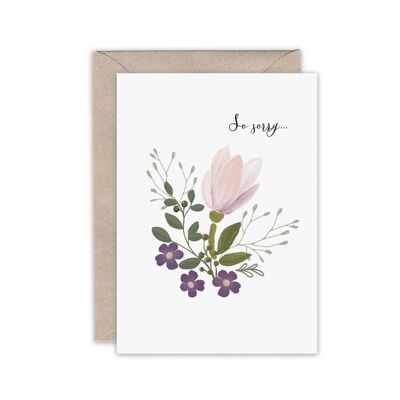So sorry magnolia sympathy card