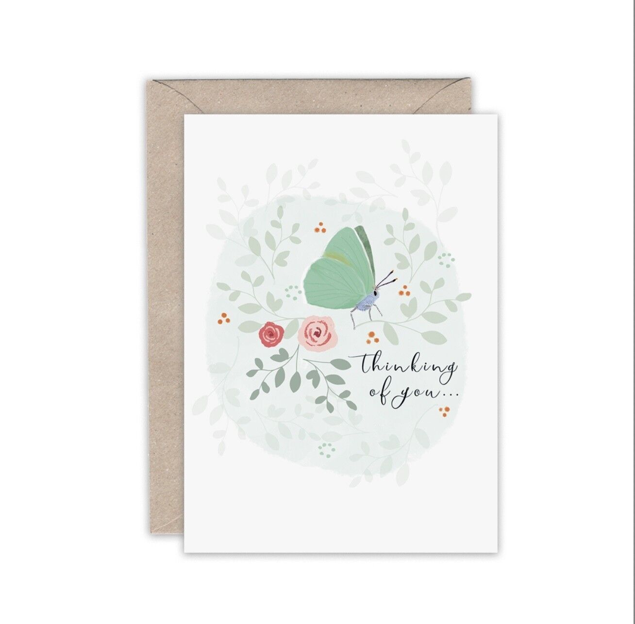 GREEN HAIRSTREAK PENSANDO EN TI TODOS LOS DÍAS TARJETA DE FELICITACIÓN