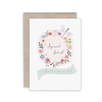 Special friend greeting card