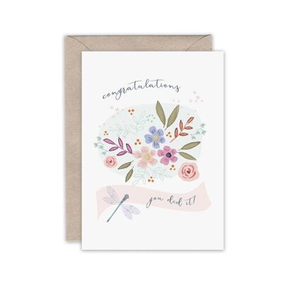 Congratulations, you did it greeting card