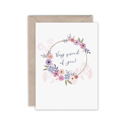 Very proud of you greeting card