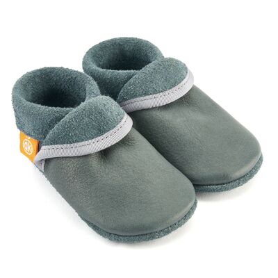 Children's slippers - classic blue-grey