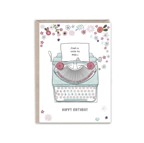 Just a note to say...happy birthday card