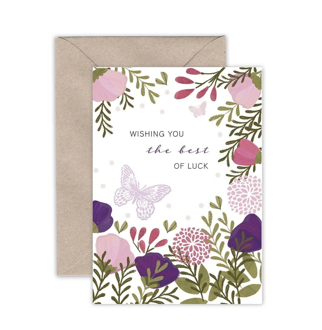 CARTA BUONA FORTUNA FARFALLA