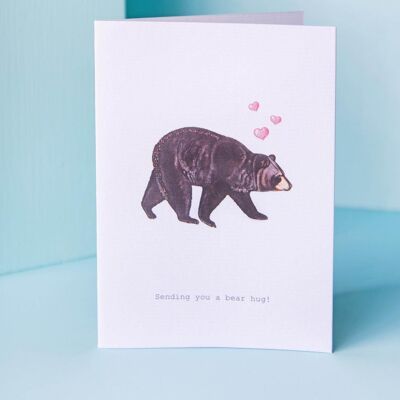 Tokyomilk Bear Hug Greeting Card