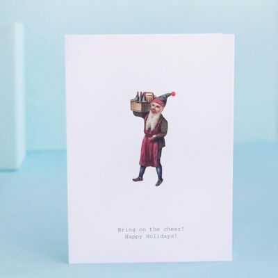 Tokyomilk Gnome Cheer Greeting Card