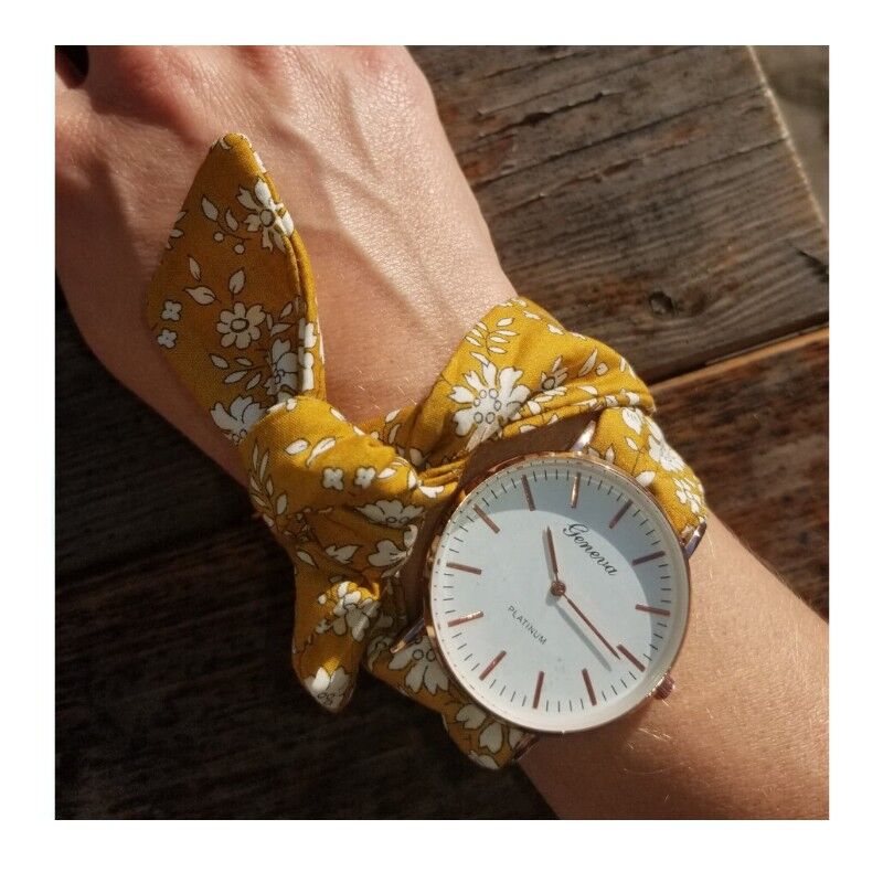 Montre discount tissu femme