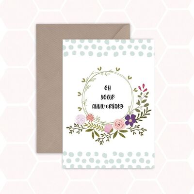 Anniversary ring card wife