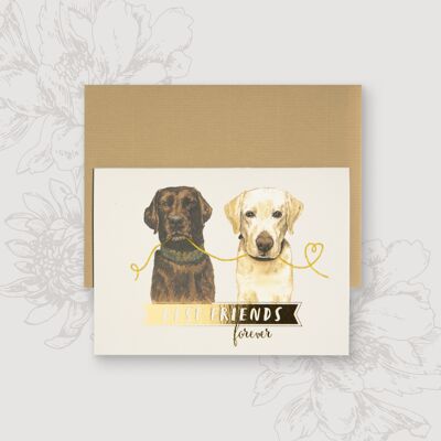 HOME QUARTIER GREETING CARD - BEST FRIENDS FOREVER