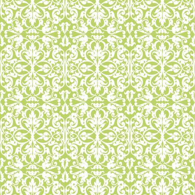 Serviette Livia-Ornamentik in Grün aus Linclass® Airlaid 40 x 40 cm, 12 Stück