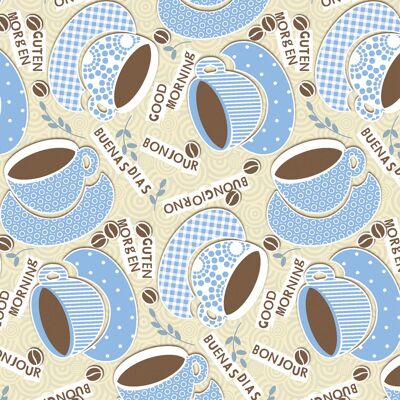 Serviette Kaffee Ole en bleu champagne en Linclass® Airlaid 40 x 40 cm, 12 pièces