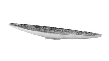 Bol en aluminium argent bateau 80 cm 2